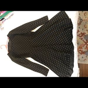 Polka dot a-line dress